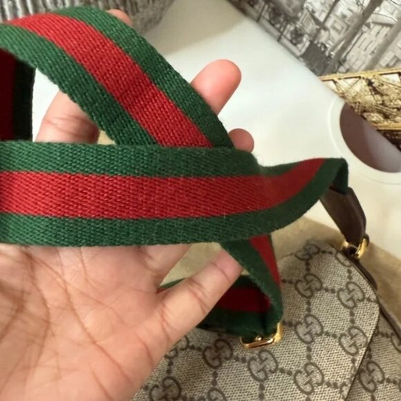 Gucci Beige and Brown GG Crossbody Bag - Picture 4 of 8